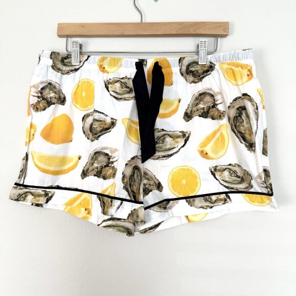 Katie Kime The World Is Your Oyster Pajama Shorts Set Womens 2XL New With Tags - Picture 9 of 13